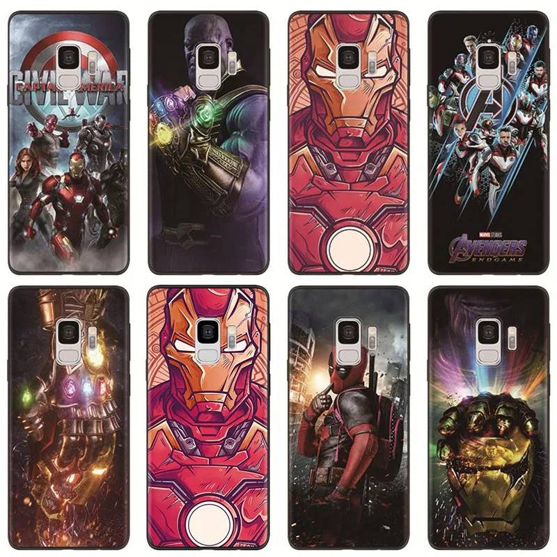 

TPU Soft Case For Coque Samsung Galaxy S10 S8 S9 Plus A6 A7 A8 Plus A9 2018 A50 A30 A40 A70 A5 2017 2016 Marvel Avengers Case