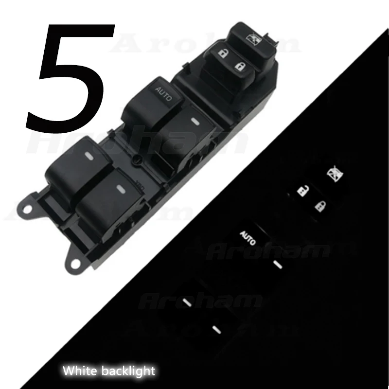 Подсветка led переключатель окна пассажирский для Toyota RAV4 Camry Corolla Auris Yaris Cruiser 84820-06130 84820-02190 левое вождение