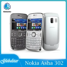 Nokia Asha 302 Refurbished Mobile-Phones Original JAVA GSM Camera WIFI 1 3G Network Bluetooth