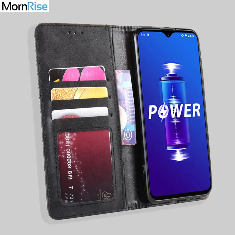 Для UMI umidigi power Case Book Wallet винтажный тонкий магнитная кожа флип-чехол Подставка для карт мягкий чехол роскошные сумки для мобильных телефонов