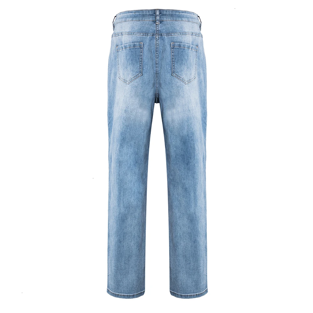 Европейская мода, джинсы для мам с высокой талией, женские джинсовые брюки-карго, женские брюки больших размеров 3XL 4XL 5XL
