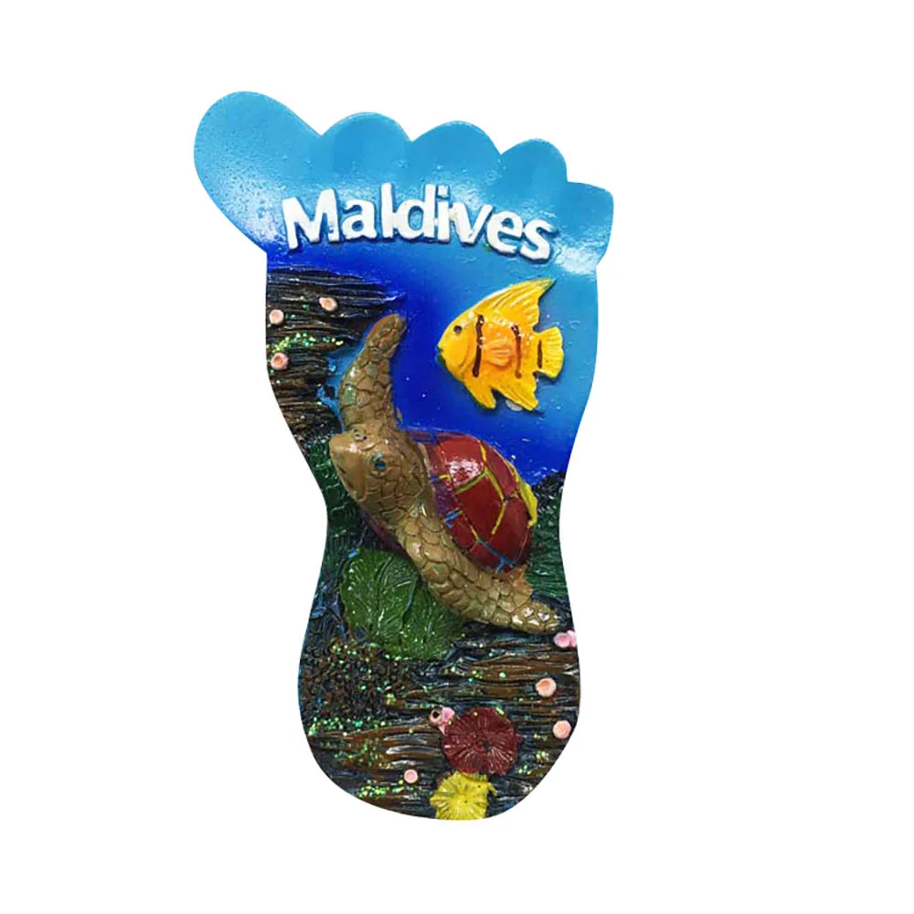 Lychee Life Maldives магнит на холодильник в форме ноги морской пейзаж магнит на холодильник дорожный сувенир домашнее украшение