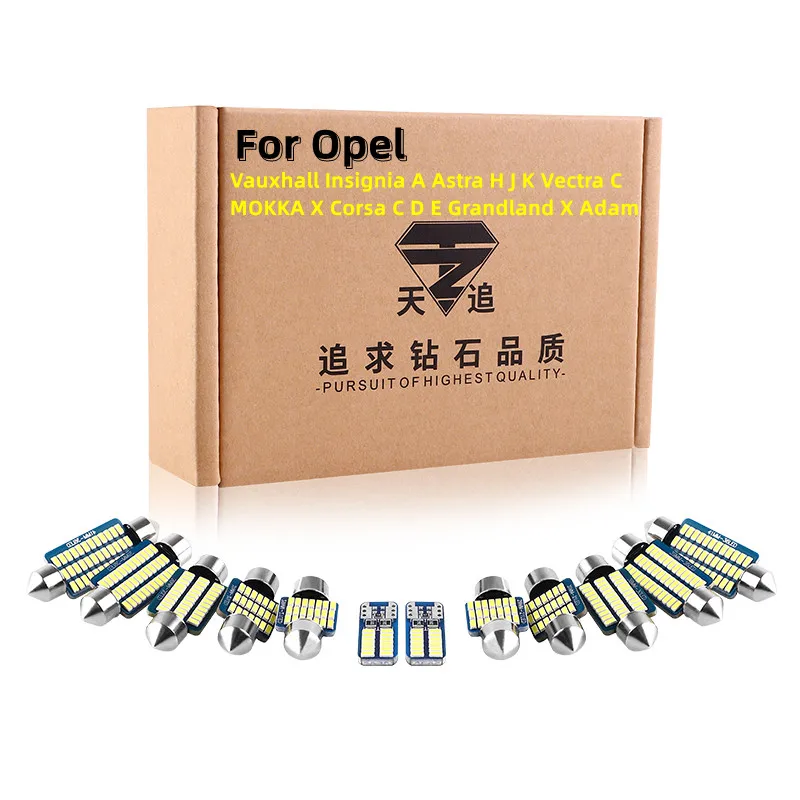 

For Vauxhall Opel Insignia A Astra H J K Vectra C MOKKA X Corsa C D E Grandland X Adam Vehicle LED Interior Light Canbus