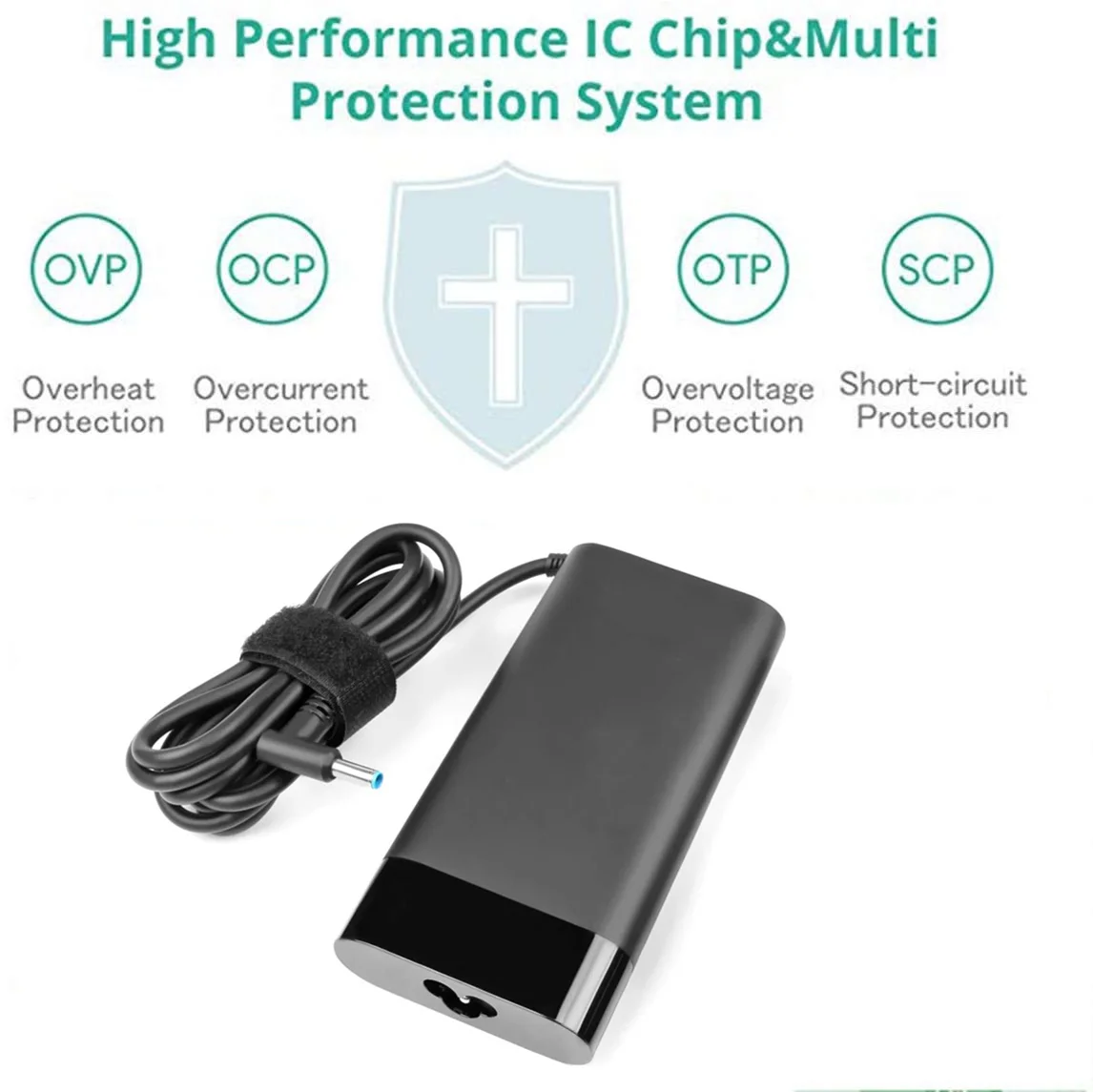 Chargeur 120 watts mince original pour HP Pavilion Gaming 15-cx0000 