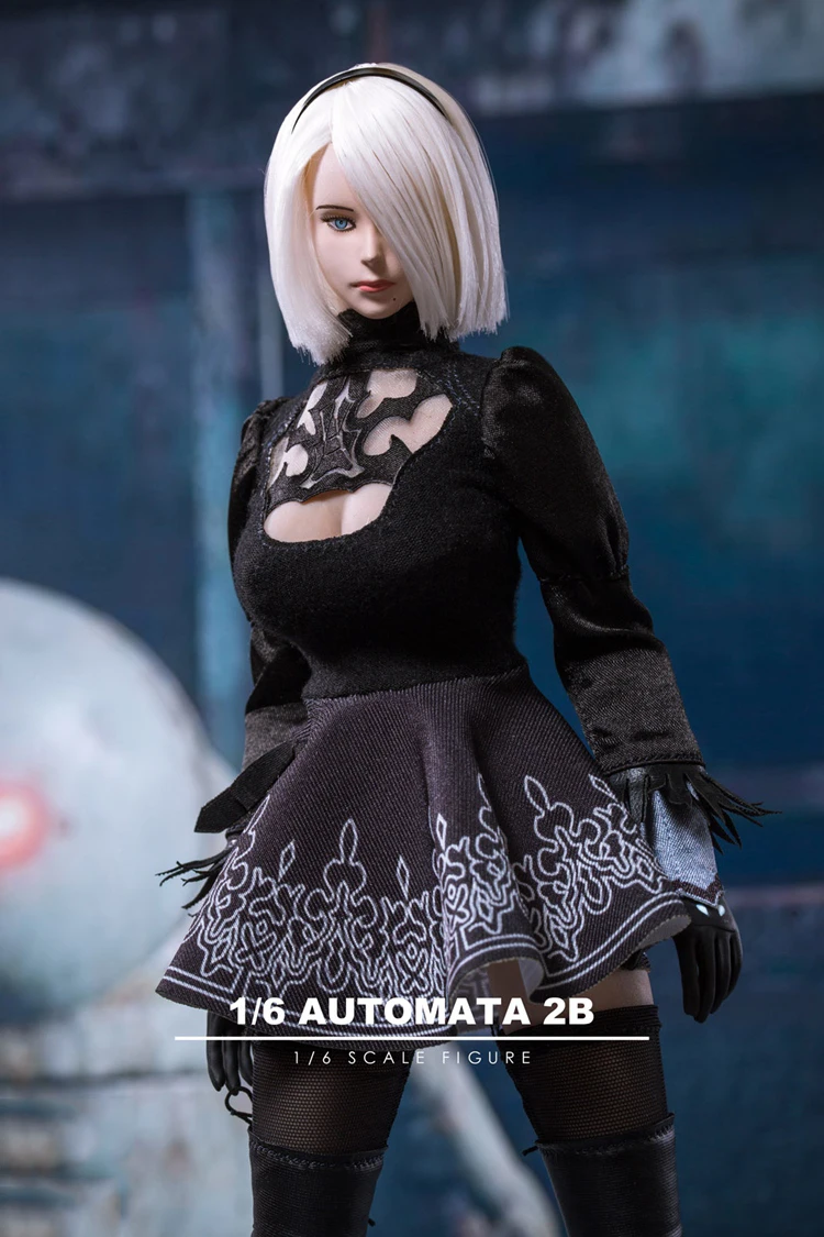1/6 весы, комплект пикантной одежды TF01 1/6 NieR: Automata A2, комплект одежды для девочек с вырезами на голову и мечом, 12 '', женская фигура