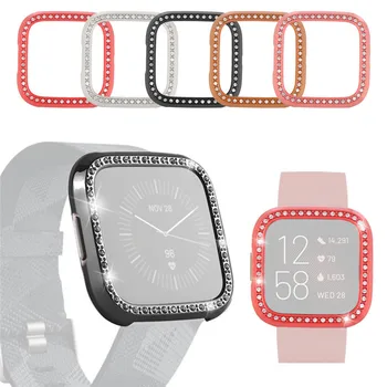 

Ultra-Slim Luxury Crystal PC Cover For Fitbit Versa 2 Band Case Plating For FitBit Versa2 Accessories Screen Protective Case