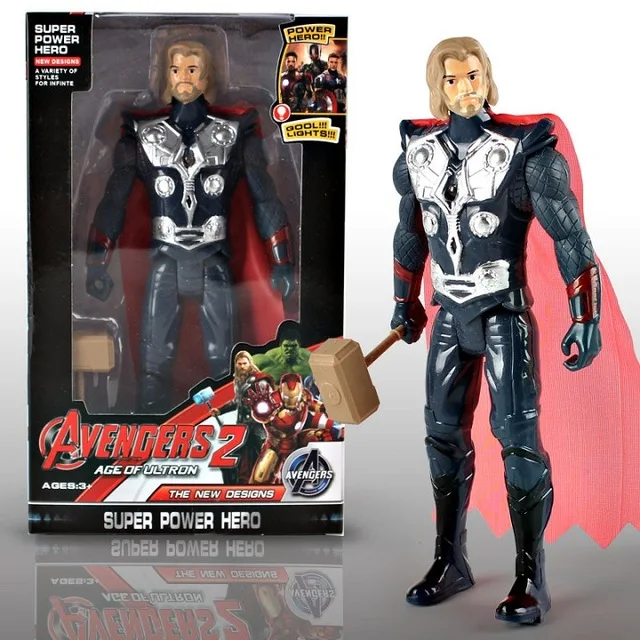 Thor box new Паук: вдали от дома Мстители супер герой фигурка игрушка капитан Халк Тор тонас Модель Куклы Дети подарок - Цвет: Thor box new