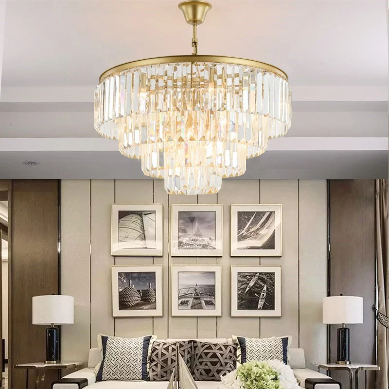 modern chandeliers Modern minimalist crystal chandeliers American style living room bedroom dining room chandelier creative personality lighting foyer chandelier