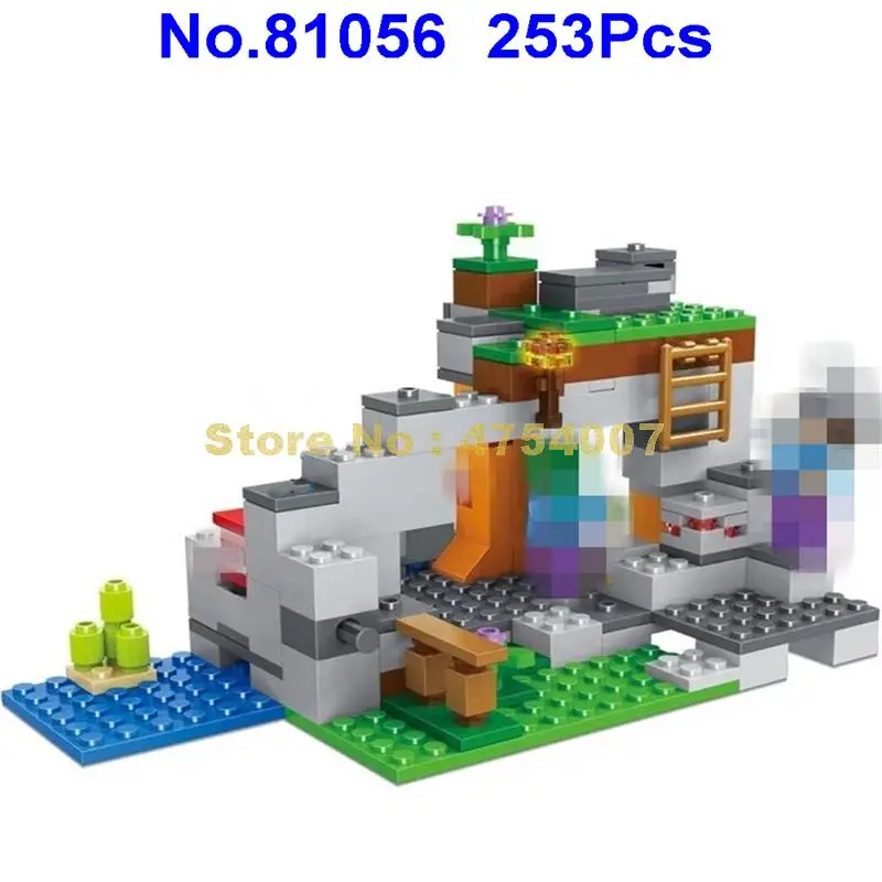81056 208 шт мой мир зомби пещера строительные блоки 21141 игрушка