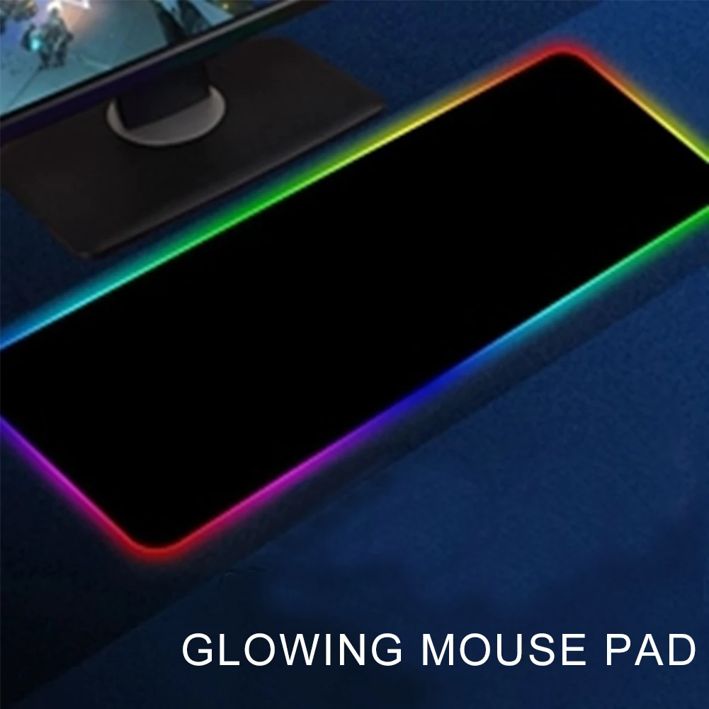 Приятные ощущения, которые дарит гладкое стол коврик RGB цветная мышь коврик анти с блокировкой Скольжения Край износостойкие компьютерных игр освещение регулируемыми режимами