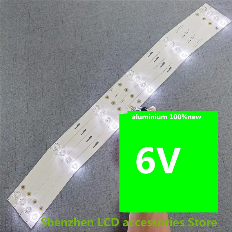 

MS-L1084 V1 595MM 6V 6LED 32inch use aluminium 100%new LCD TV backlight bar