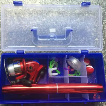 

1.8m/2.1m/2.4m Fishing Rod Reel Combo Set Pen Shape Telescopic Lure Pole Spinning Wheel Line Bait Fishhook Kit