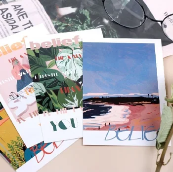 

30pcs Want To Believe Theme Multi-use As Scrapbooking Party Invitation DIY Decoration Gift Card Message Card Postcard