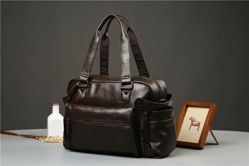 ESTNATION メンズ　オリジナルレザーバッグ Leather Bag Retro Men Shoulder | Leather Style Shoulder Bag