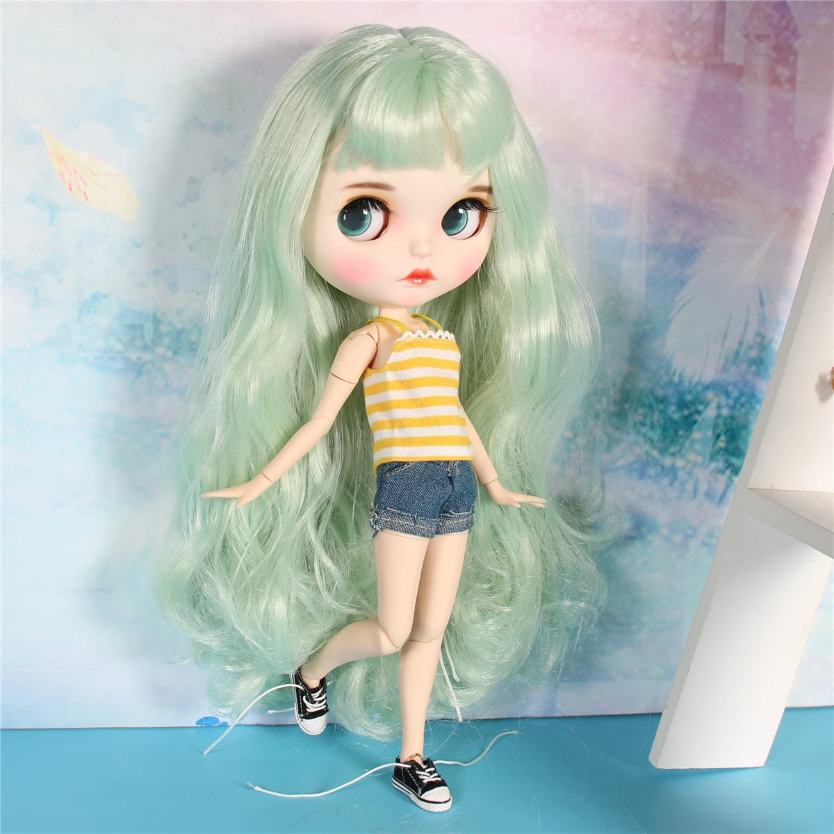 Blyth doll icy повседневная одежда летние шорты штаны полосатые наряды