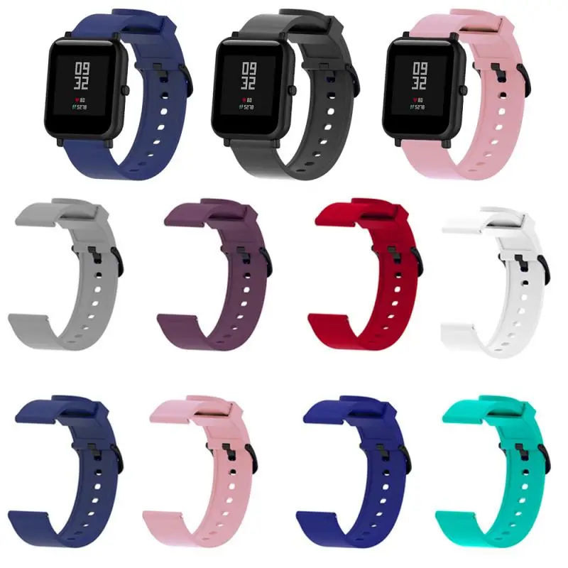 Ремешок силиконовый для смарт-часов Xiaomi Huami Amazfit Bip 20 мм | Электроника