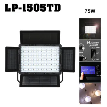 

Falconeyes LP-1505TD LED Professional Studio Video Lamp 75W Bi-color Continuous Lighting Movie/