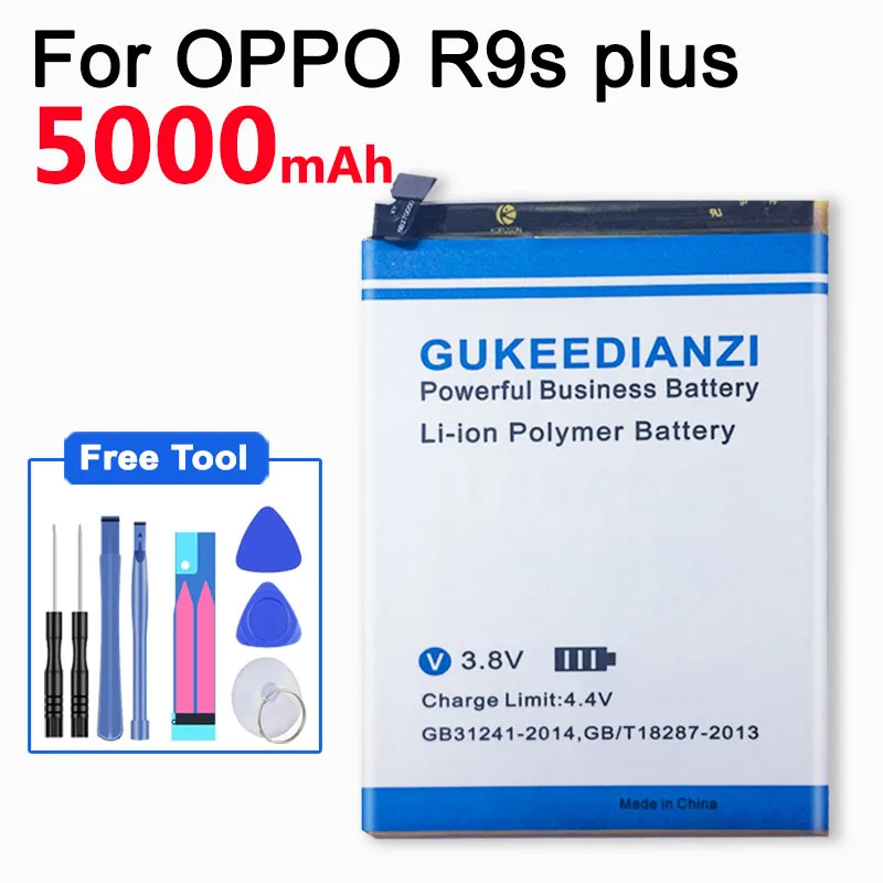 GUKEEDIANZI BLP623 5000 мАч батарея для OPPO R9s plus запасная батарея для мобильного телефона