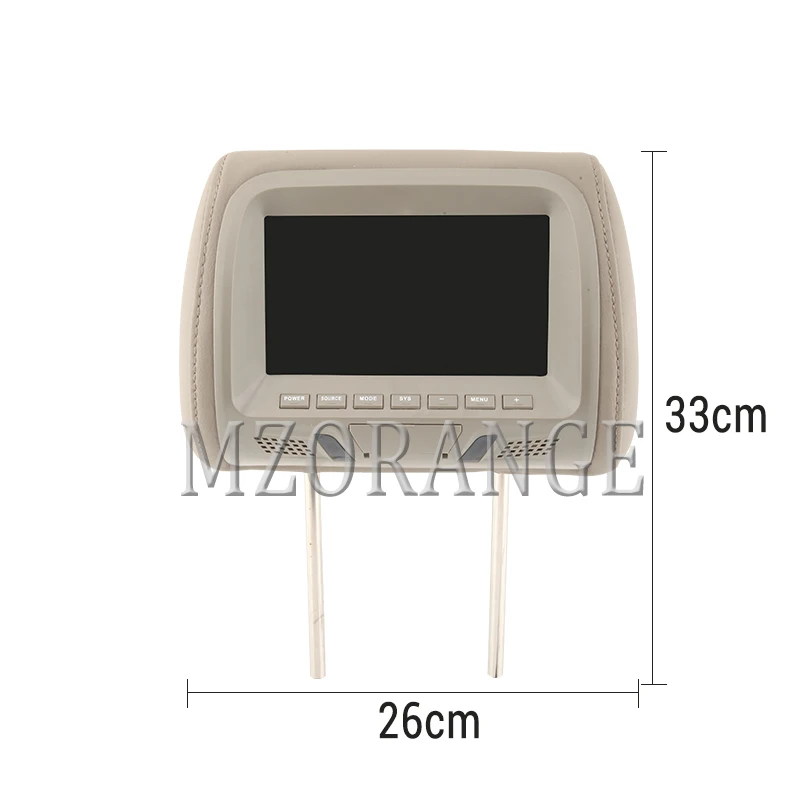 MZORANGE 7 дюймов TFT светодиодный экран автомобиля MP5 плеер подголовник монитор Нет USB нет sd-карта нет DVD Поддержка AV/FM/динамик/Автомобильная камера