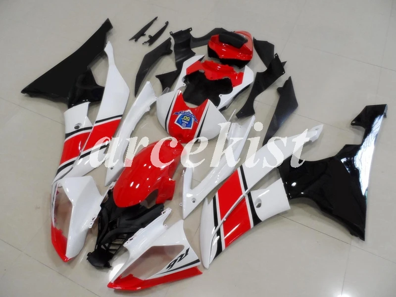 ABS мотоцикл полный обтекатель комплект подходит для YAMAHA YZF-R6 2008- 08 09 10 11 12 13 14 15 16 комплект кузова красный черный