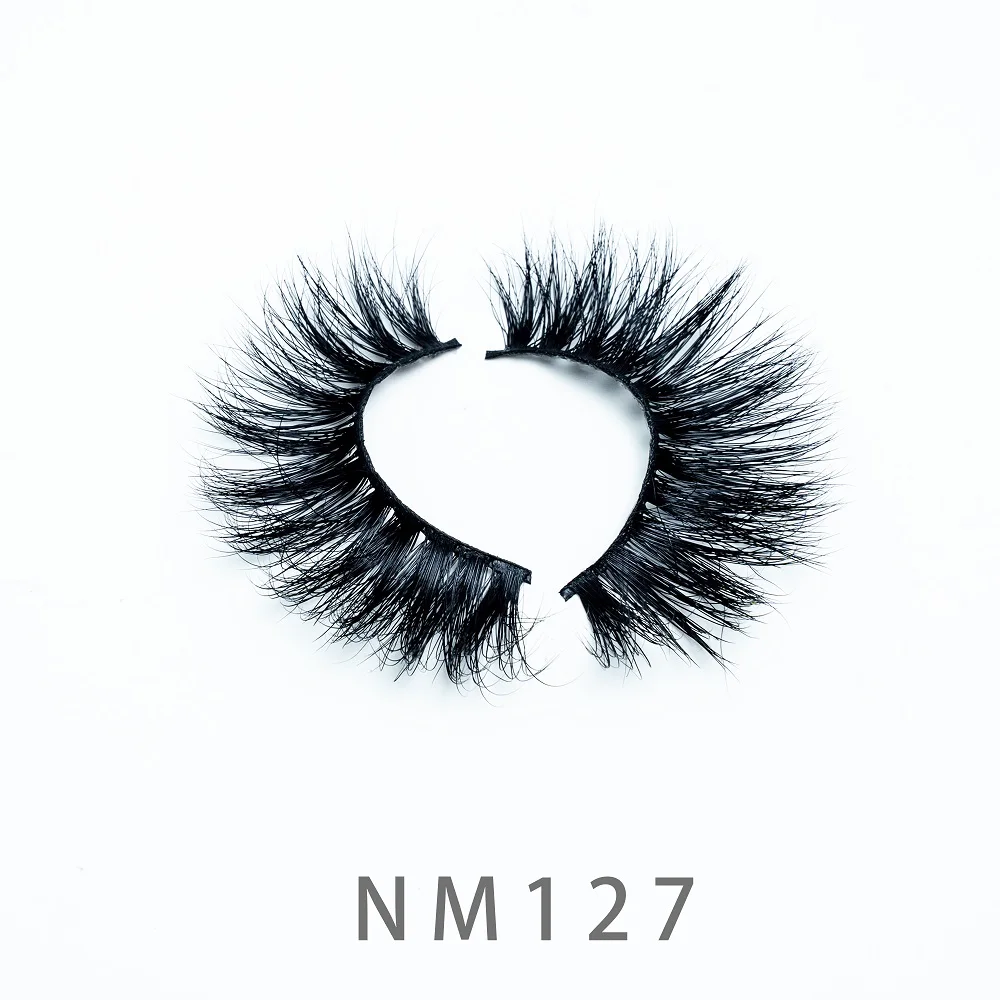 

20mm 5D NM127 Makeup 3D Mink Strip Lashes Natural False Eyelashes Dramatic Volume Fake Lashes Eyelash Extension Makeup Tools