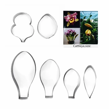 

Cattleya fondant sugar flower cutters baking cake decorations Polymer Clay Cold Porcelain gumpaste tools