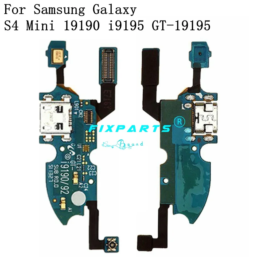 Micro USB зарядное устройство гибкий кабель для samsung Galaxy S4 Mini i9190 i9195 usb зарядный порт с микрофоном для samsung S4 i9500 i9505