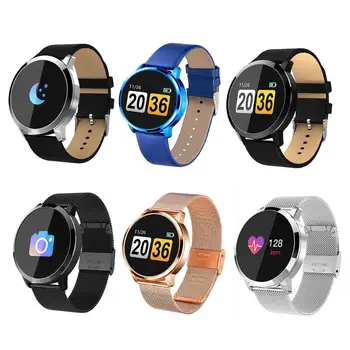 

ALLOYSEED Q8 1.0" OLED Color Screen Smart Watch Bracelet Heart Rate Blood Pressure Monitor Sport Smartwatch Wristband Smartband