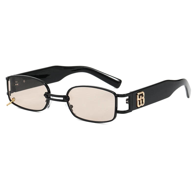2020 Ins Hot Sale Fashionable glasses frame UV400 rectangle Metal Frame custom logo Sunglasses | Аксессуары для одежды