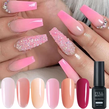 

6ml Pink Series Nail Gel Polish Sweet Candy Lacquer Spring Summer Painting Semi Permanent Soak Off Varnish Manicure SA981