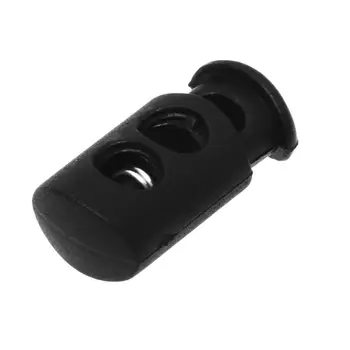 

6mm Diameter Single Hole Spring Loaded Plastic Cord Locks Clamps 10 Pieces