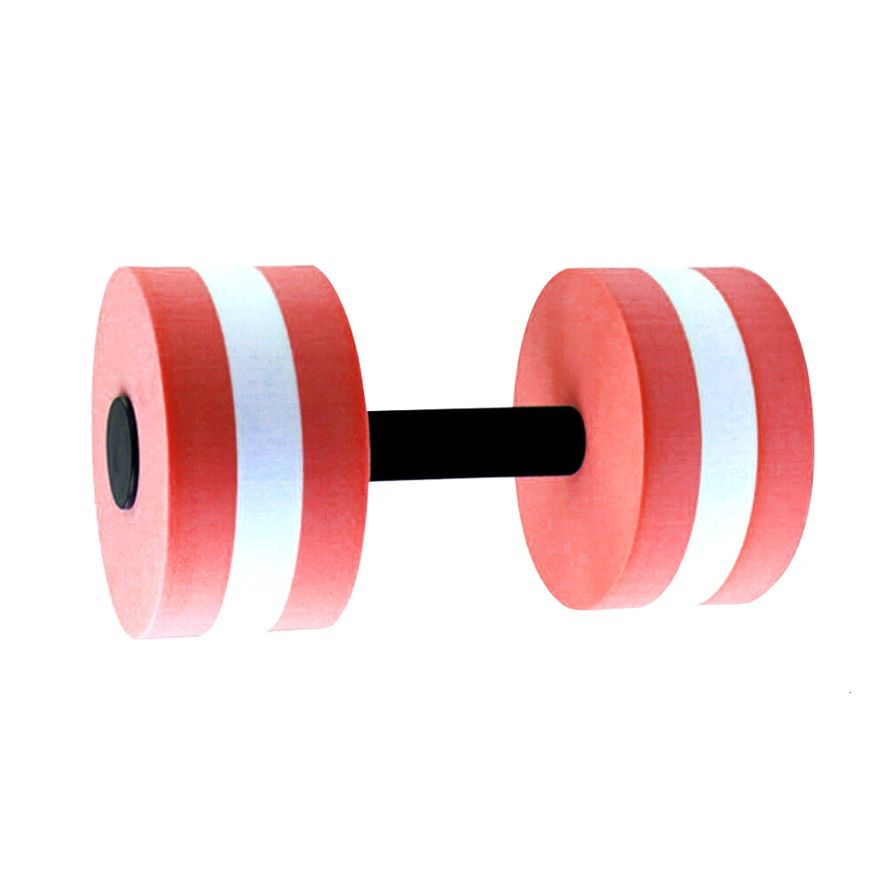 1 шт. водный вес тренировки Аэробика гантели водные штанги Фитнес Плавание Йога спортивное оборудование EVA водные плавающие гантели - Цвет: Красный