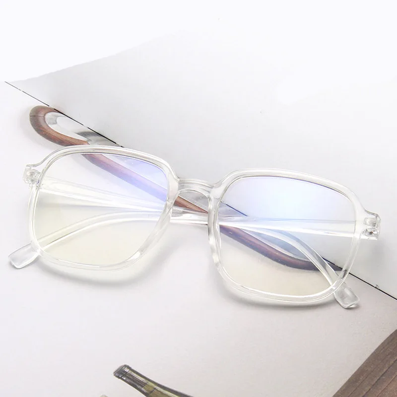 Анти-синий светильник очки прозрачные квадратные оптические Оправа очков женские прозрачные линзы поддельные очки компьютерные очки