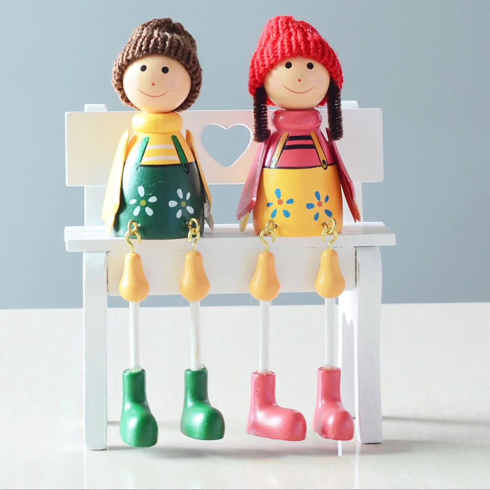 2 шт. деревянные кукольные украшения для девочек подвесные педанты миниатюрный
