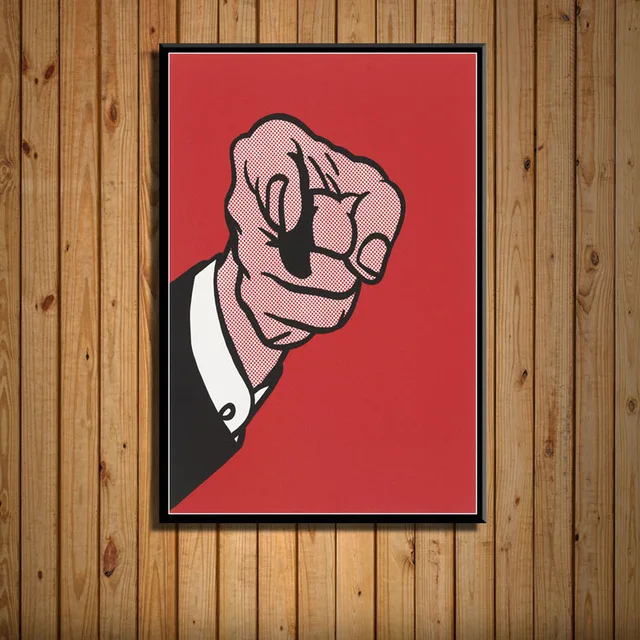 6 Поп-арт художественное произведение Роя Lichtenstein художественная живопись Шелковый Холст плакат настенный домашний декор - Color: 6