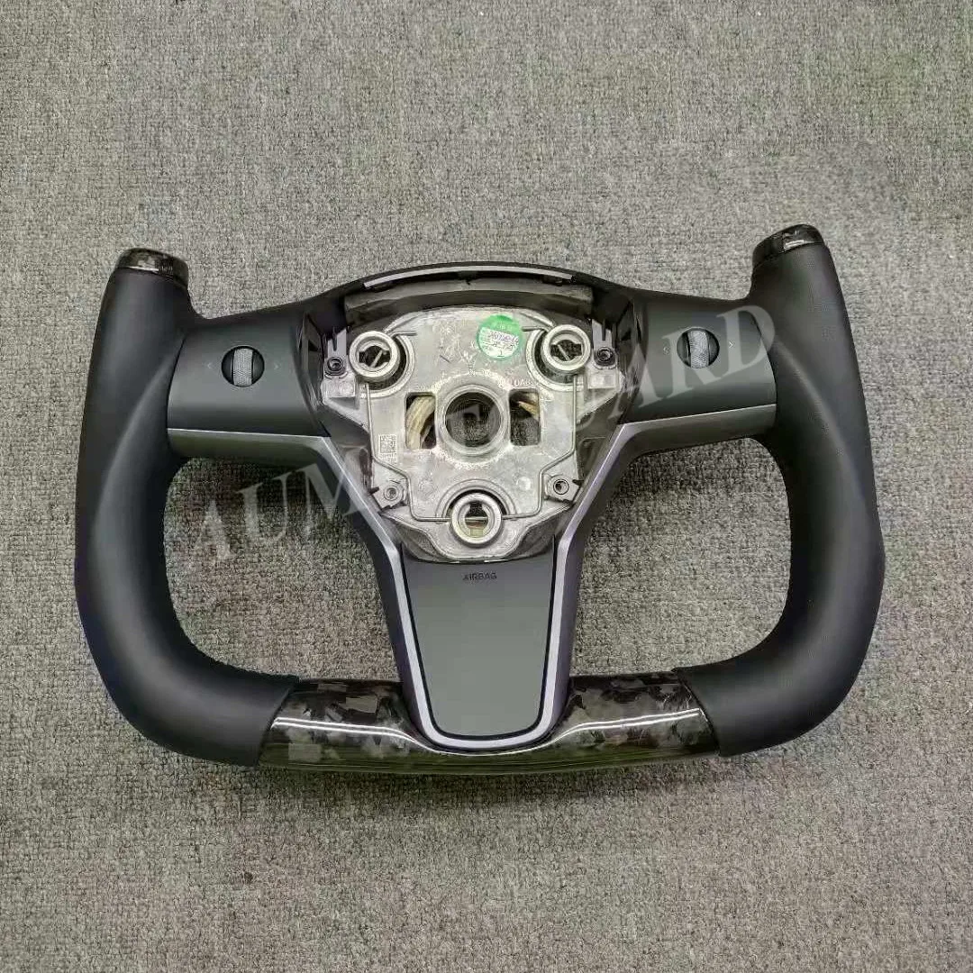 

Pilot Shape Carbon Fiber Steering Wheel For Tesla Model 3 Special Design 2017 2018 2019 2020 2021