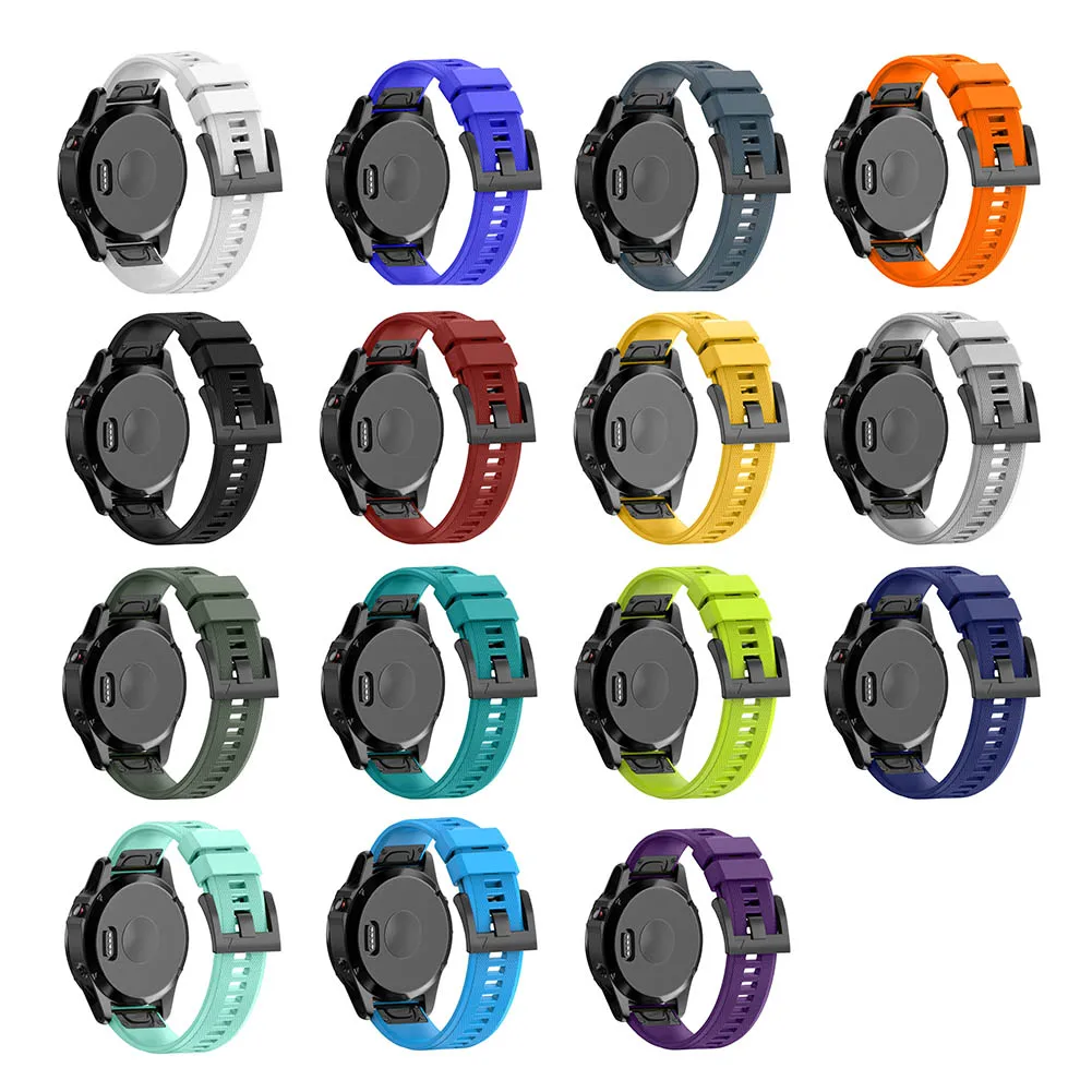 И быстрый общий съемный ремешок силиконовый ремешок для Garmin Fenix 5 Forerunner 935 Approach S60 PUO88