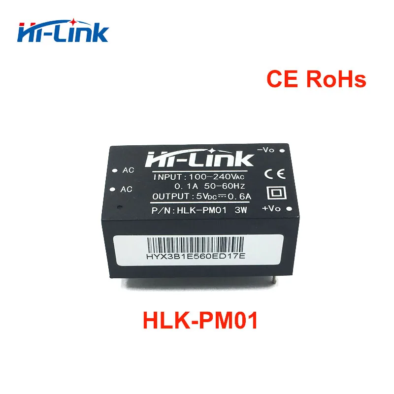 2 Pcs HLK-PM01 AC-DC 220V to 5V Step-Down Power Supply Module Household Switch