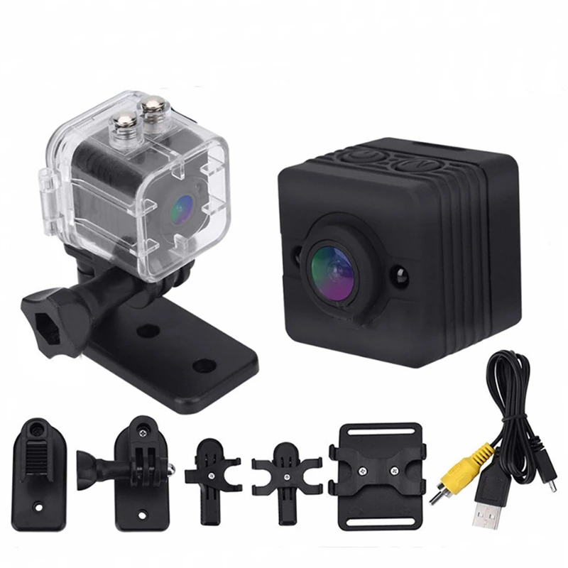 

Mini Camera SQ12 IR Night Vision Camcorder Motion Detection DVR HD 1080P Micro Camera DV Sport Video small mini Camera PK SQ10