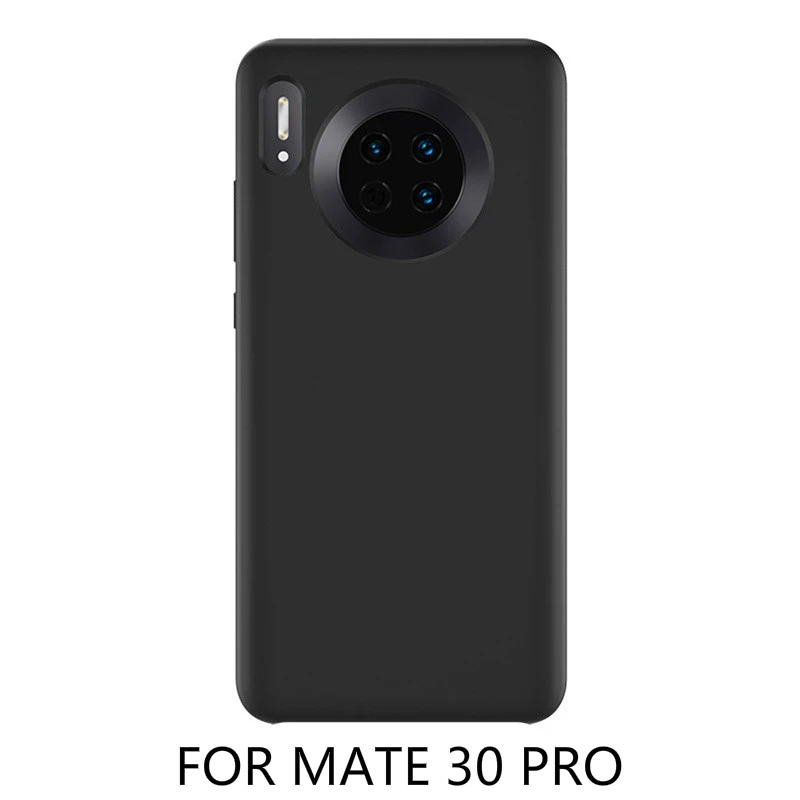 Black - MATE 30 Высококачественный защитный силиконовый чехол для HUAWEI mate 30 Pro, мягкий чехол для HUAWEI mate 30, чехол mate 30 Pro 5G, задняя крышка - Цвет: Black - MATE 30
