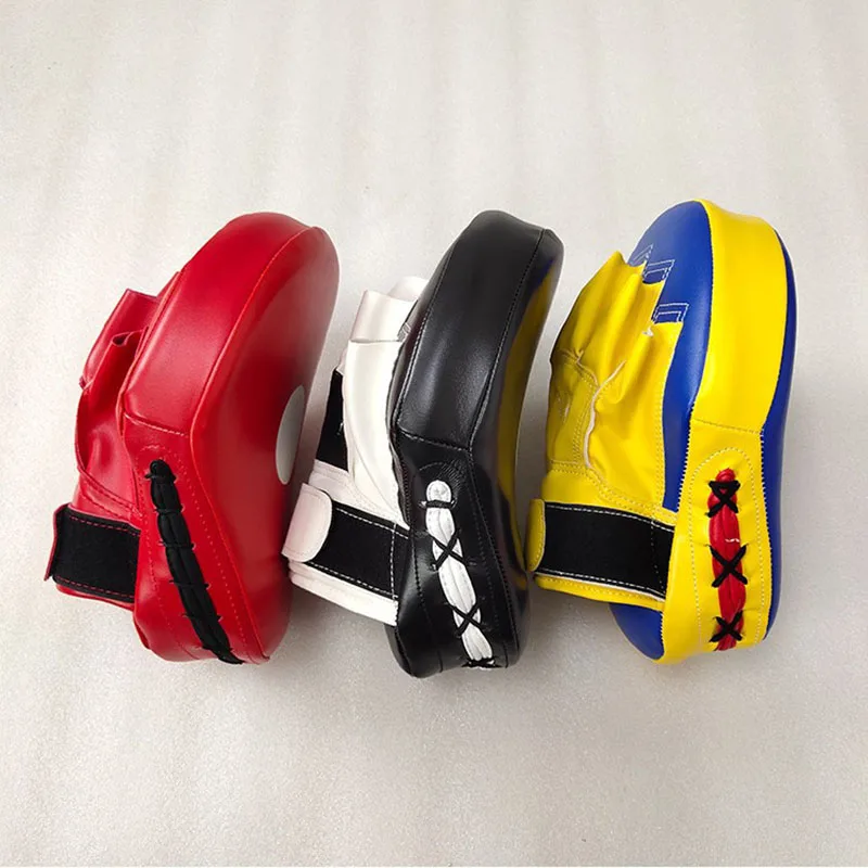 Boxing Punching Bag 1/2pcs Curved Boxing Bag Boxing Equipment Focus Punching Bags For Taekwondo Muay Thai Karate Adults Kids PU Training Paws Pads