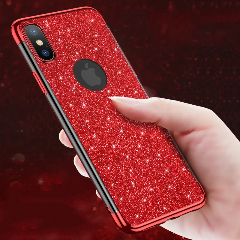 

Glitter Case for iphone 5 5s 6 6s 7 8 Plus X 11 pro 5.8 6.1 6.5 2019 Luxury bling diamond TPU Cover for iphone XS XR XS Max Case