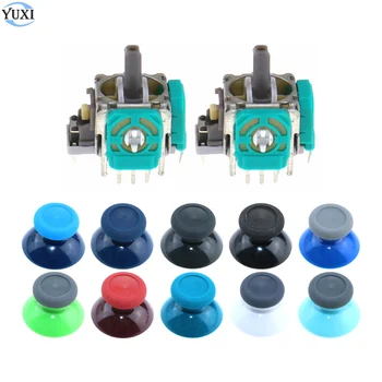 

YuXi 4pcs/lot 3D Analog ThumbStick Sensor Module Potentiometers + Thumb Grip Joystick Cap for XBox One Wireless Controller