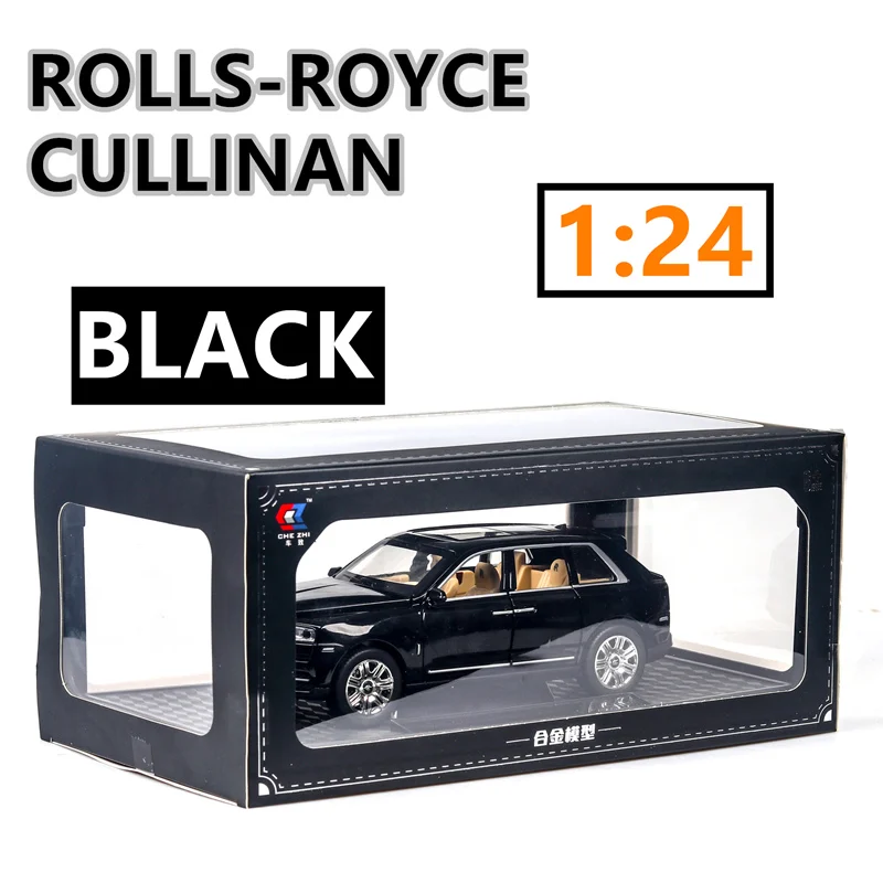 1:24 Cullinan Роскошная Офф-модель дорожного транспортного средства моделирование модель автомобиля коллекция подарок Выдвижной Автомобиль - Цвет: Черный