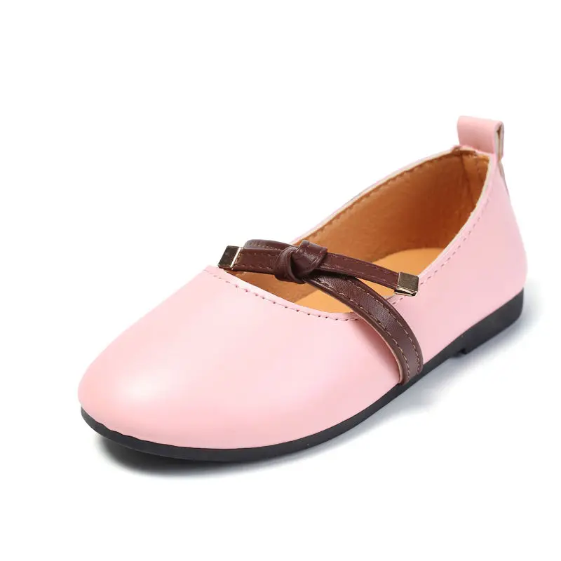 Girls Princess Big Kids Cute Shoes Daughter Non-slip 2021 Spring Autumn Outdoor Dress Party Casual Single Flats Children 2021 kids shoes winter indoor non slip cute rabbit cotton home slippers baby girls slippers funny slippers girls home shoes