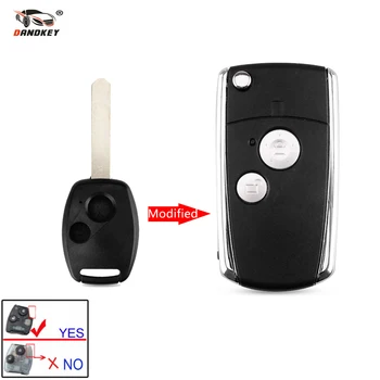 

Dandkey New Car style Modified 2 Buttons Remote Black Flip Key Shell For Honda CIVIC CRV JAZZ ACCORD ODYSSEY