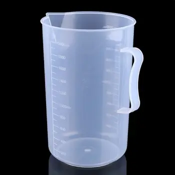 

2000mL Polypropylene Beaker with Handle Capacity Transparent Laboratory White Plastic with Handle and Spout D5BD