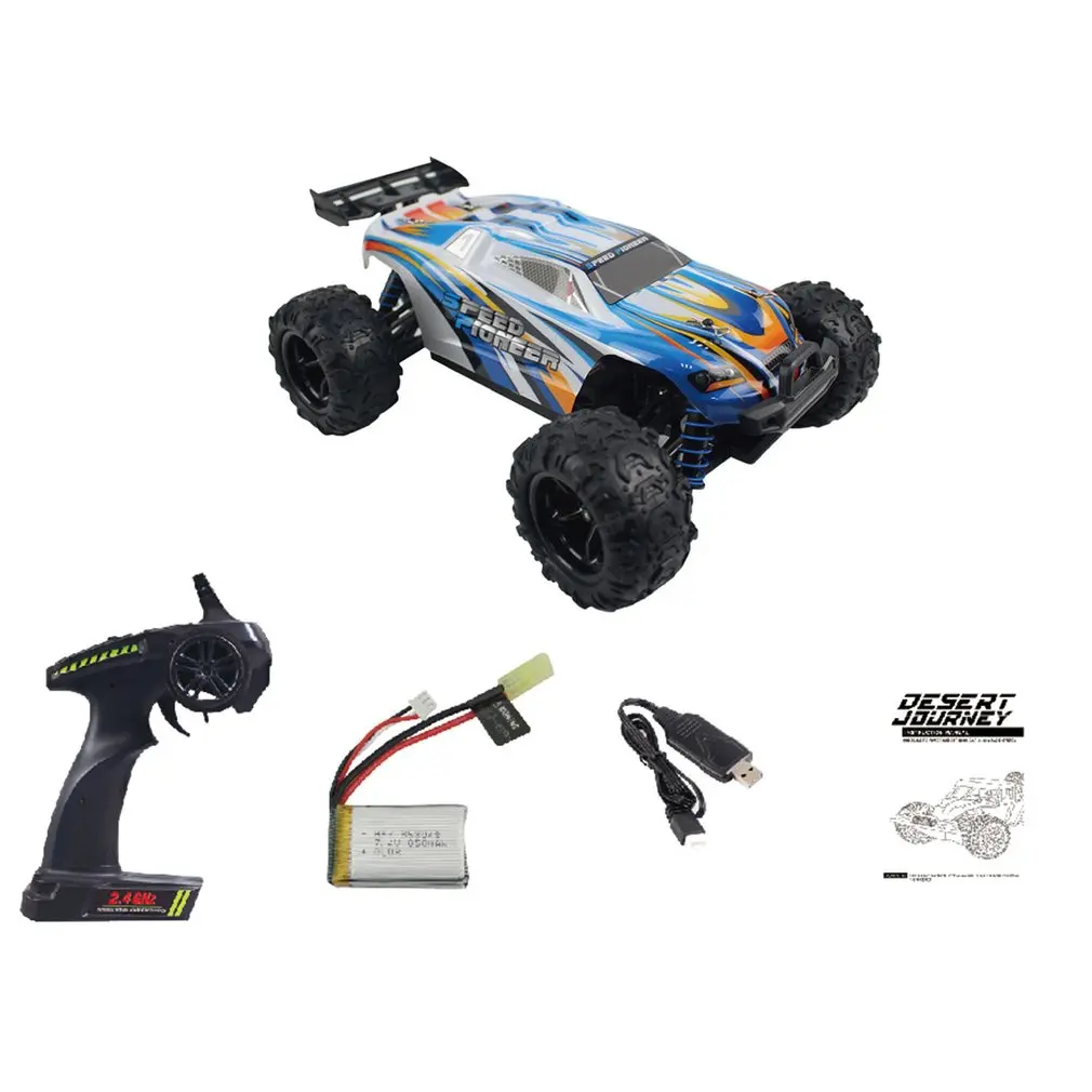 HOT1: 18 масштаб 9302X внедорожный гусеничный автомобиль Игрушечная модель грузовика бесщеточный автомобильный двигатель дистанционного управления четыре колеса игрушка-альпинист для детей - Цвет: Синий