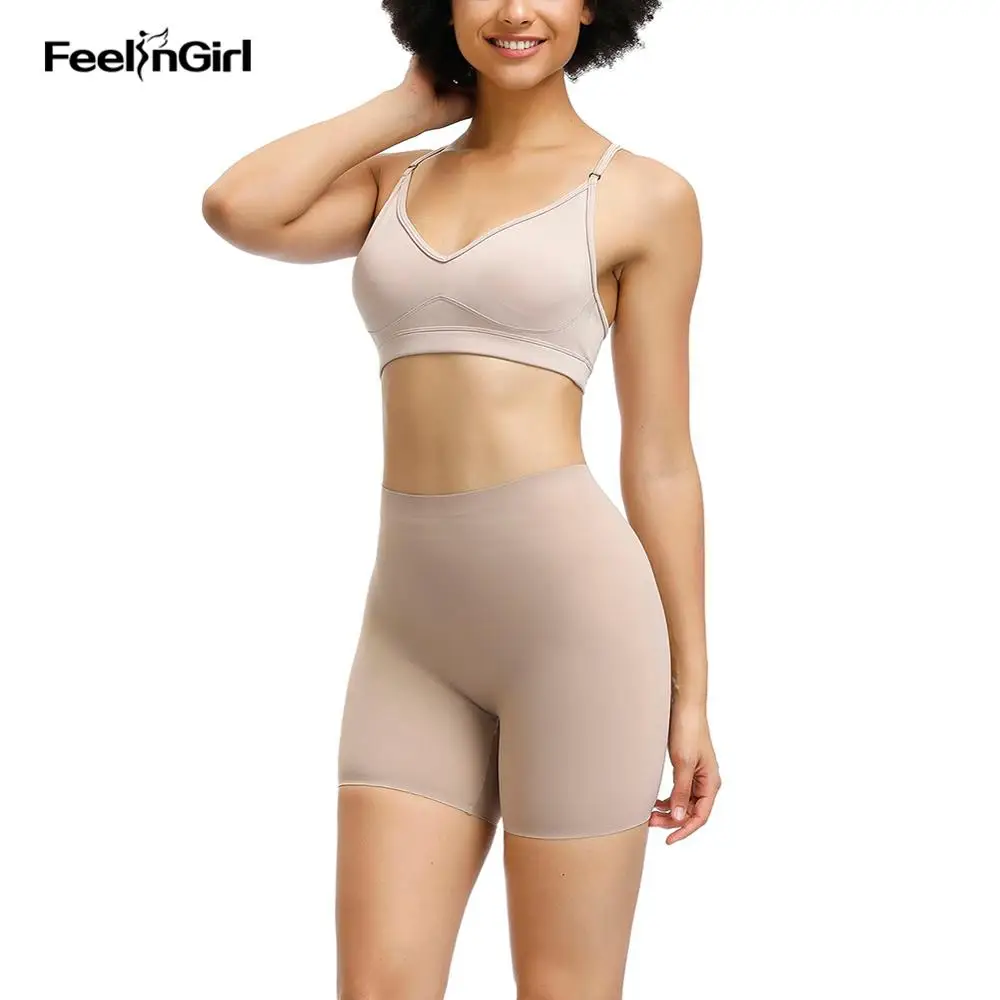 

FeelinGirl Seamless Butt Lifter Slimming Underwear High Waist Control Panties Booties Enhancer Elastic Boxer Briefs Postpartum