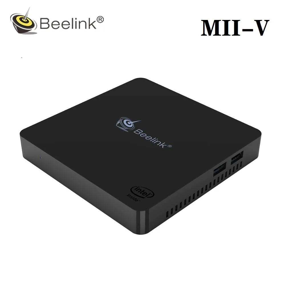 Beelink Mii V Мини ПК N3350 N3450 4 Гб LPDDR3 64 128 ГБ VGA HD выход 5 8 ГГц Wifi медиаплеер USB 3 0 Win10